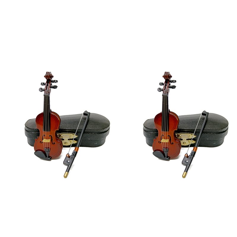 Musical Instrument Craft - 【SPECIAAL】2 stuks 8 cm mini-muziekinstrumenten, ornamenten