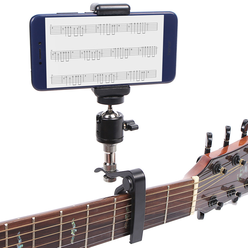 Musical Instrument Craft - Gitaar Capo Gitaar Telefoonhouder Stand Verstelbare