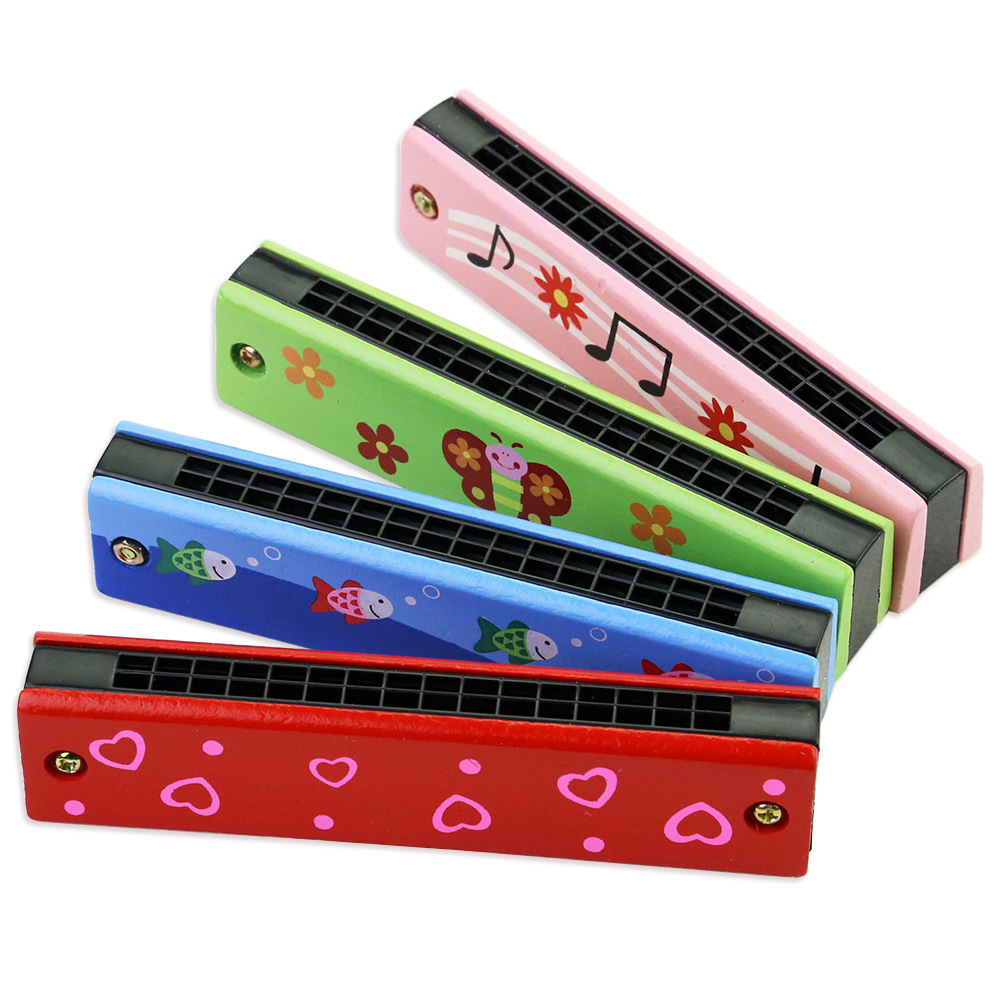 Musical Instrument That You Blow Into - Mondharmonica voor kinderen, houten muziekinstrument speelgoed