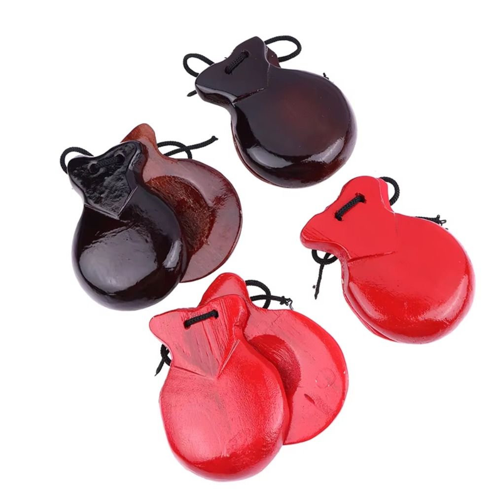 Castanet Flamenco - Orff Percussie Houten Kastanieten Traditioneel Ontwerp