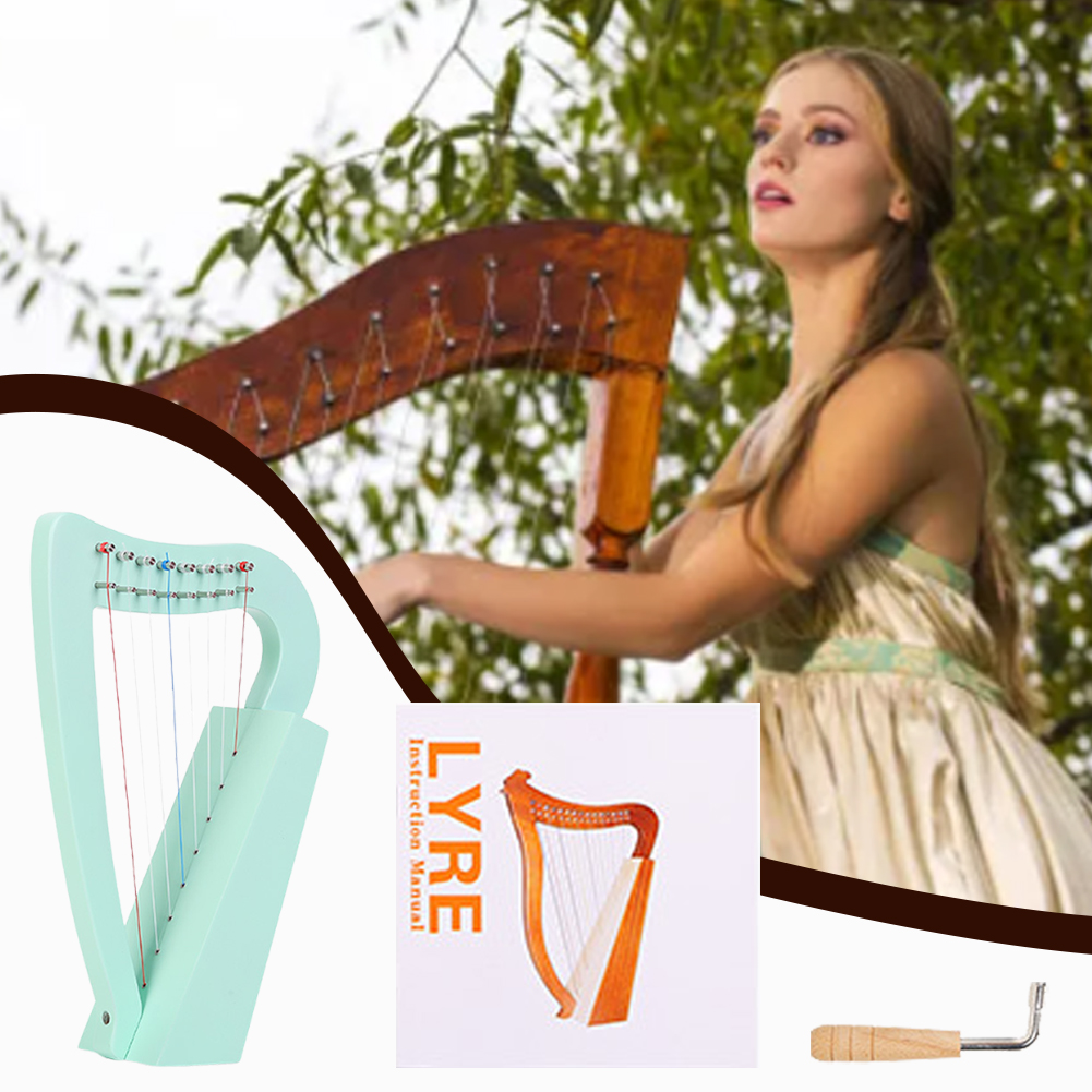 8-snarige lierharp massief hou - Musical Instrument Lyre recensie en prijs