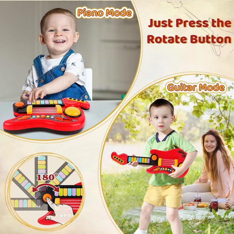 2-in-1 elektrische kindergitaa - Musical Instrument Project recensie en prijs