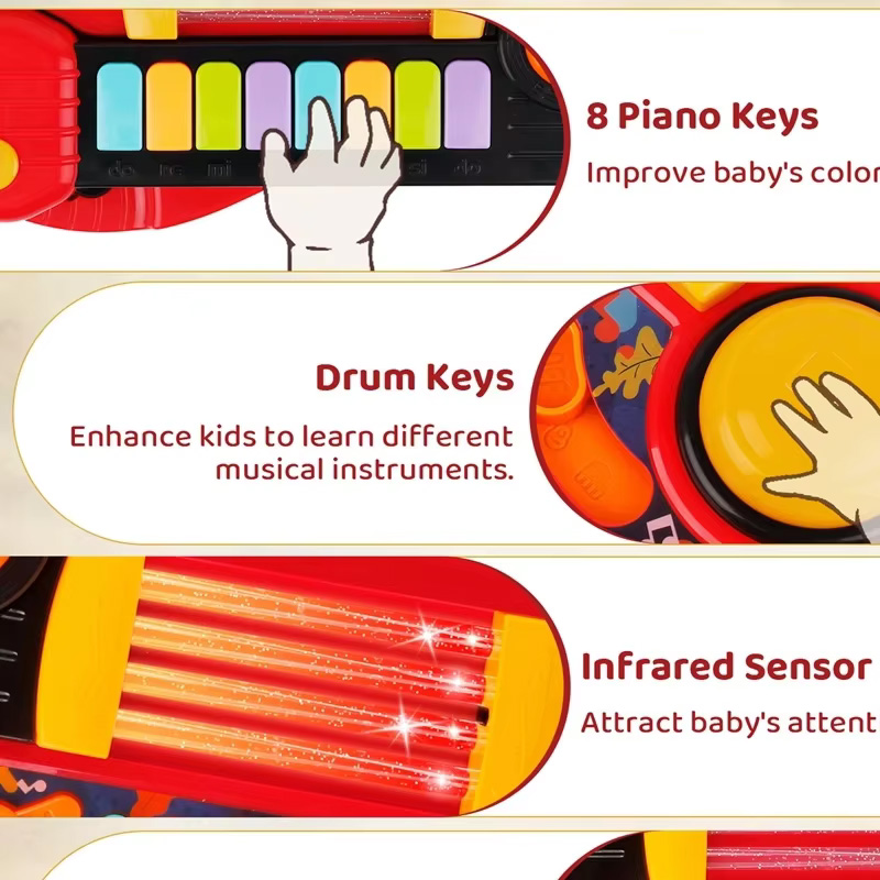 2-in-1 elektrische kindergitaa - Musical Instrument Project recensie en prijs