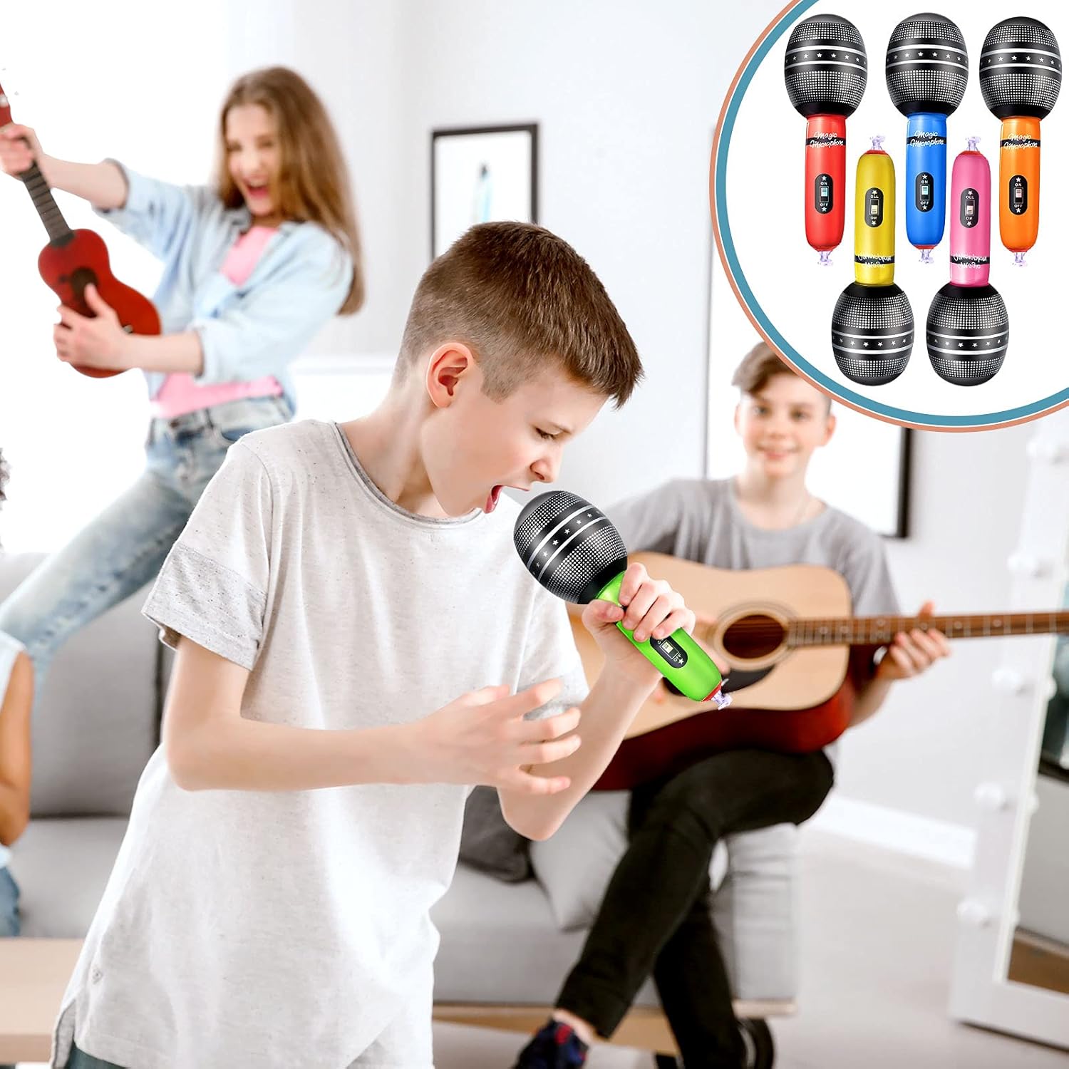 4 stuks opblaasbare microfoons - Musical Instrument That You Blow Into recensie en prijs
