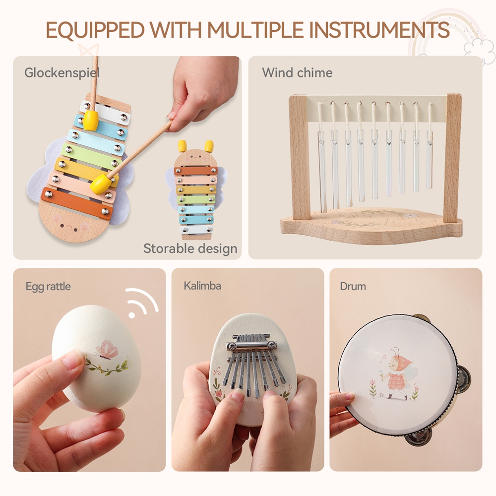 Muziekspeelgoed Baby Houten Mo - Musical Instrument Project recensie en prijs